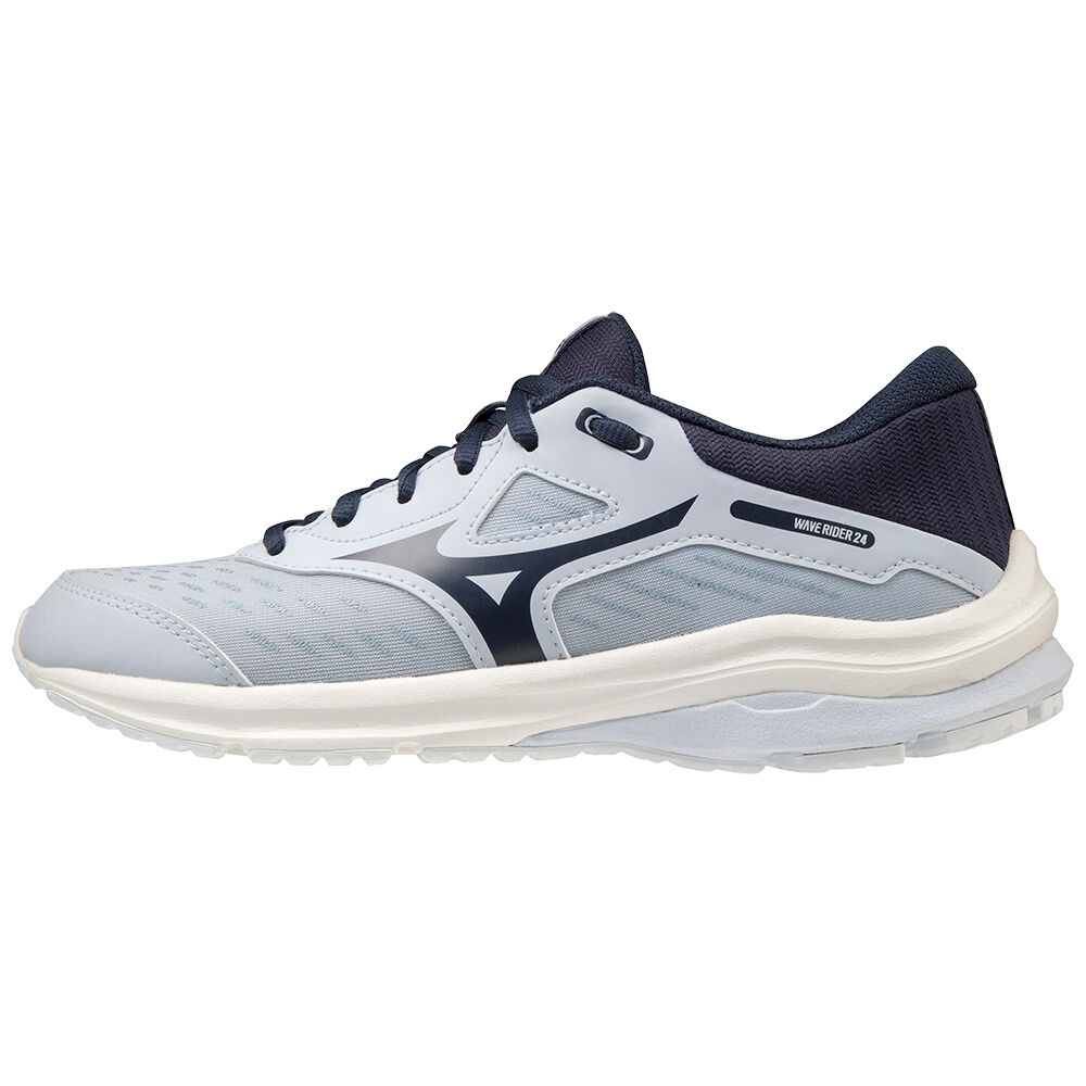 Mizuno Men's Wave Rider 24 Running Shoes Indigo/White (K1GC203325-VTW)